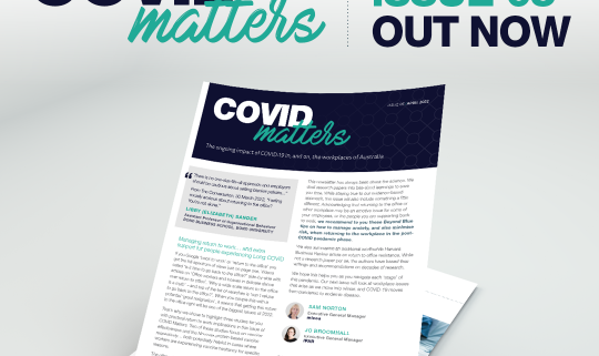 Graphic of COVID Matters newsletter